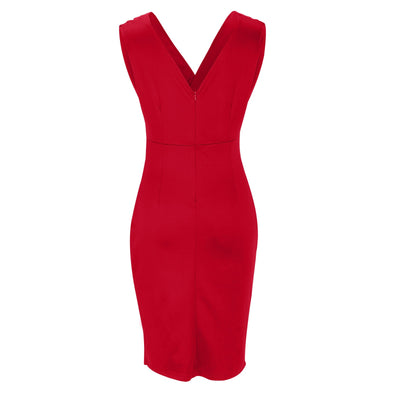 Flina | Fitted Dress With V-Neck And Slit