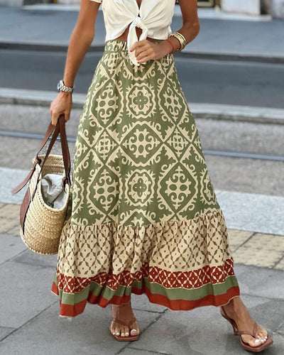 Aurora | Bohemian Long Skirt