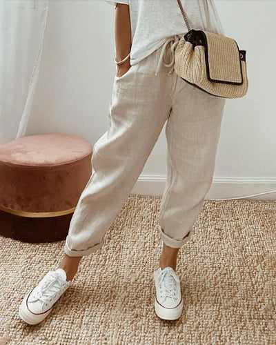Rosalina | Elegant Linen Trousers