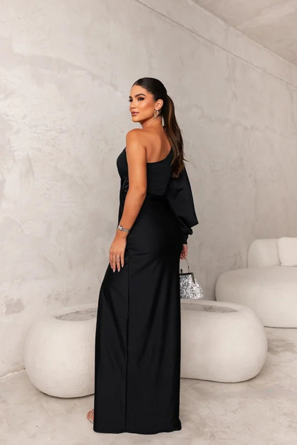 Alya | Satin One-Shoulder Dress