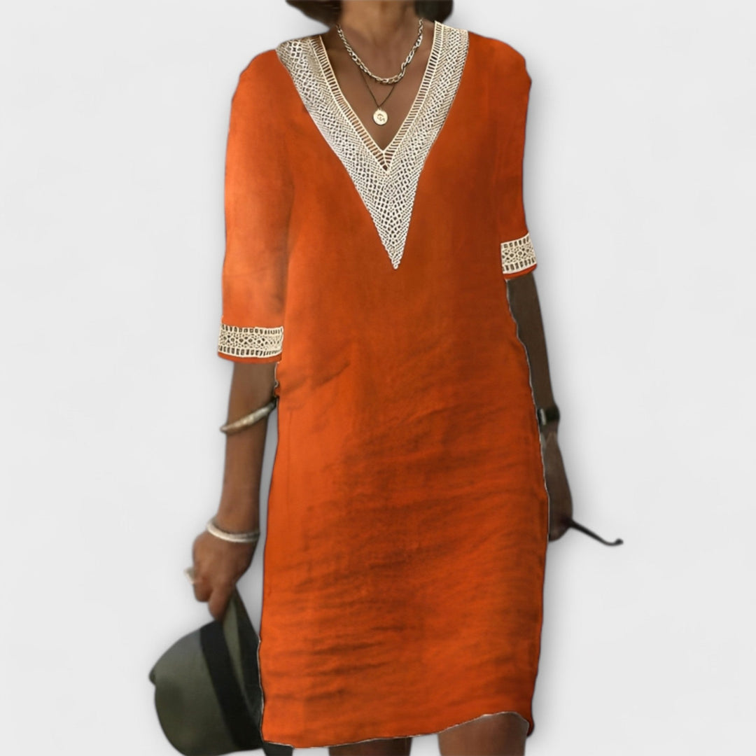 Amelia | Cotton And Linen Dress