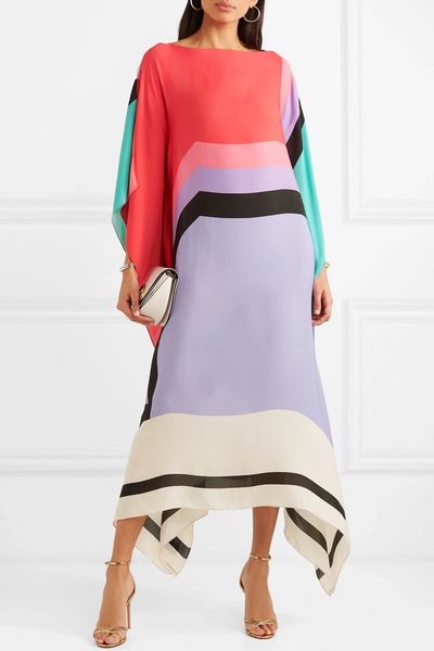 Sharona | Striped Print Patchwork Dress