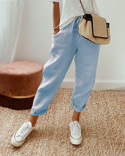 Rosalina | Elegant Linen Trousers
