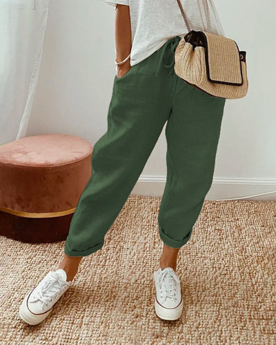Rosalina | Elegant Linen Trousers
