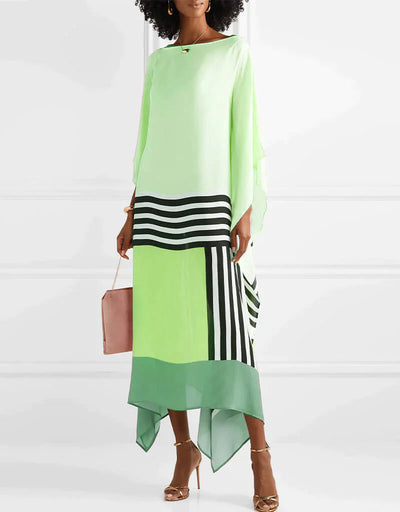 Sharona | Striped Print Patchwork Dress
