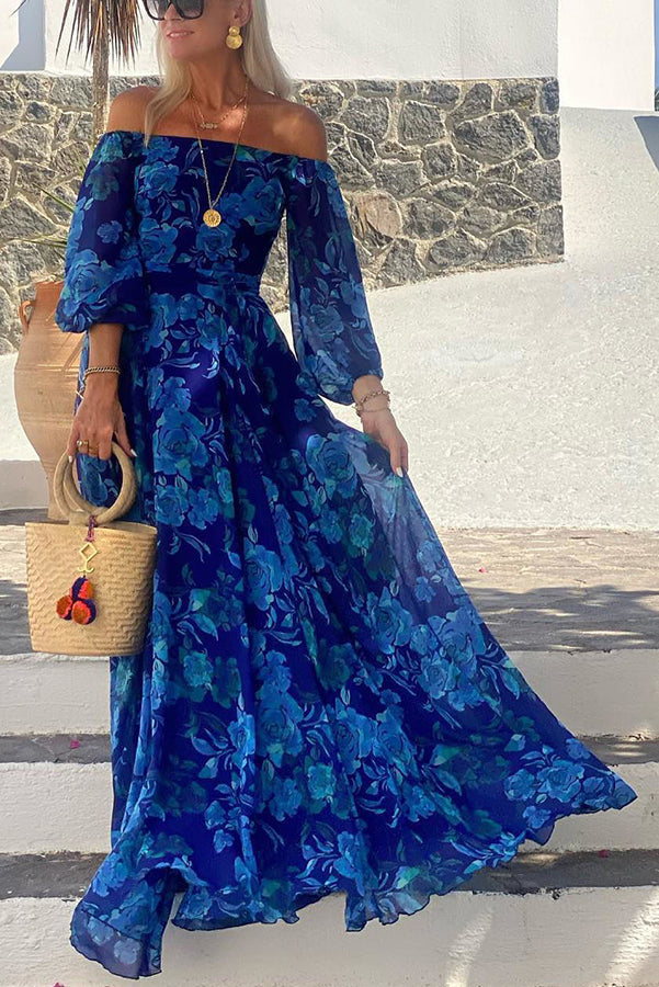 Celine | Floral Off-Shoulder Maxi Dress
