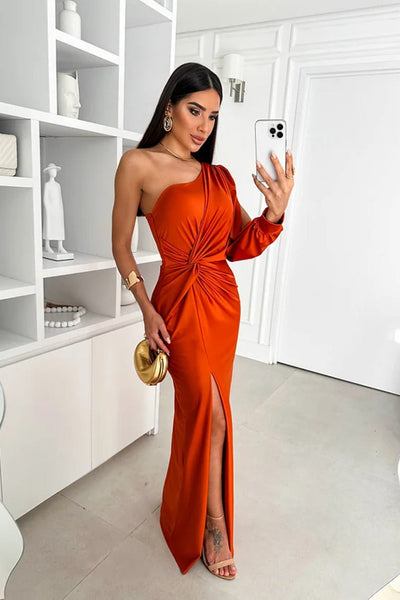 Alya | Satin One-Shoulder Dress