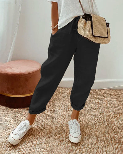 Rosalina | Elegant Linen Trousers