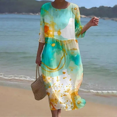 Morada | Elegant Floral Dress