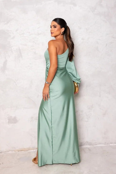 Alya | Satin One-Shoulder Dress