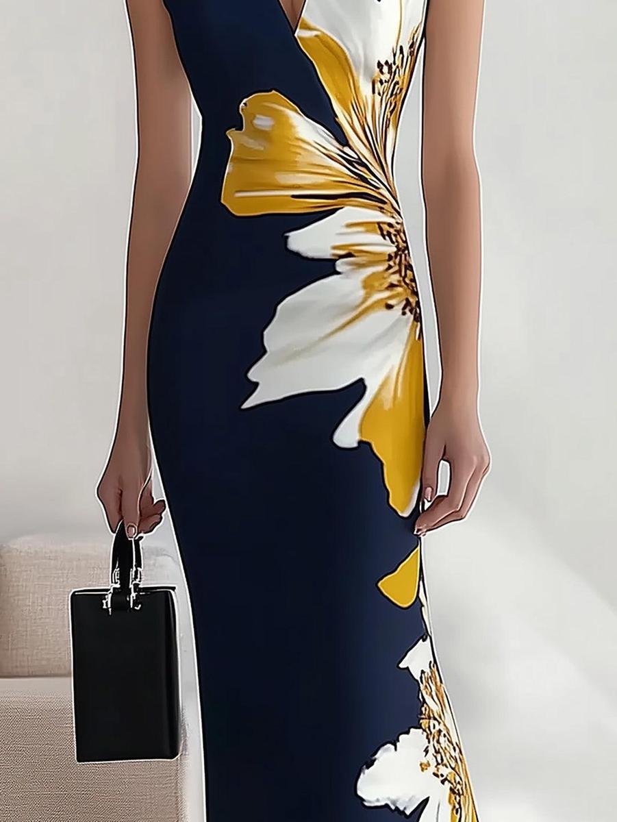 Selini | Elegant Floral Maxi Dress