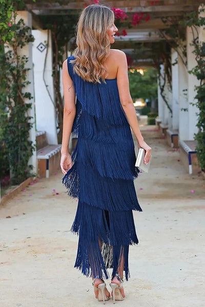 Daliana | Elegant Dress With Fringe
