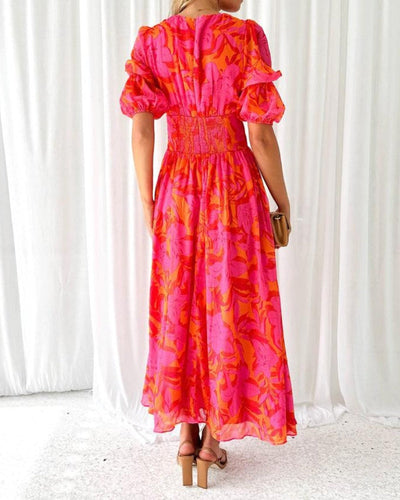 Alina | Maxi Dress Red-Pink