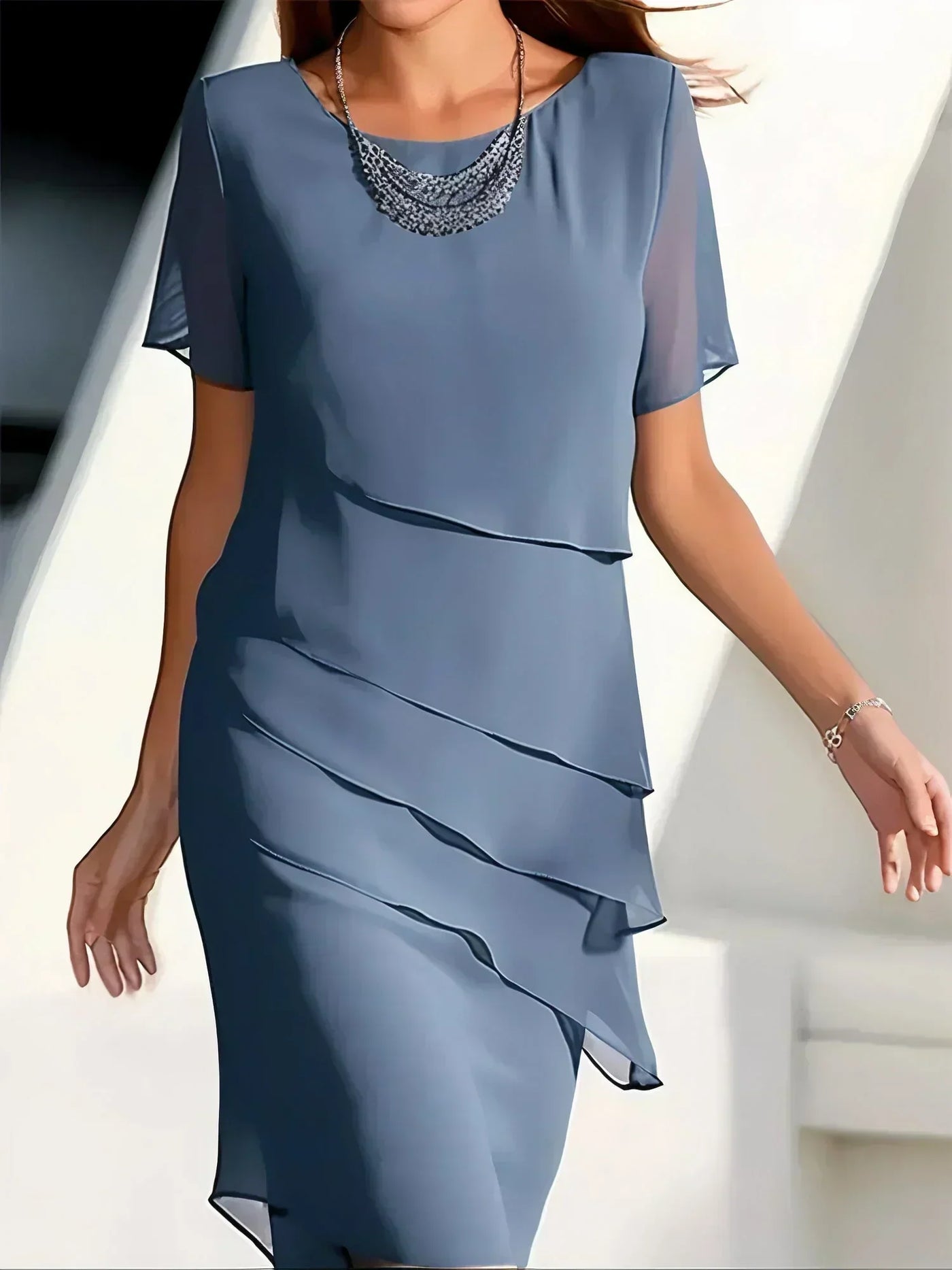 Evara | Elegant Layered Dress