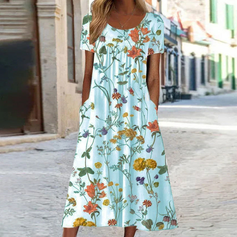 Flaura | Bohemian Floral Dress