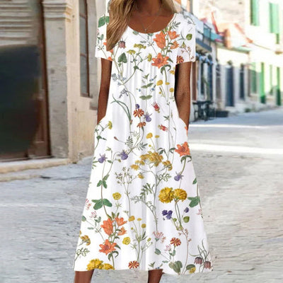 Flaura | Bohemian Floral Dress