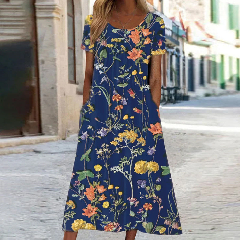 Flaura | Bohemian Floral Dress