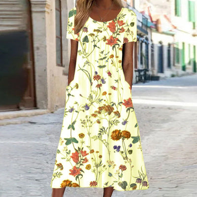 Flaura | Bohemian Floral Dress