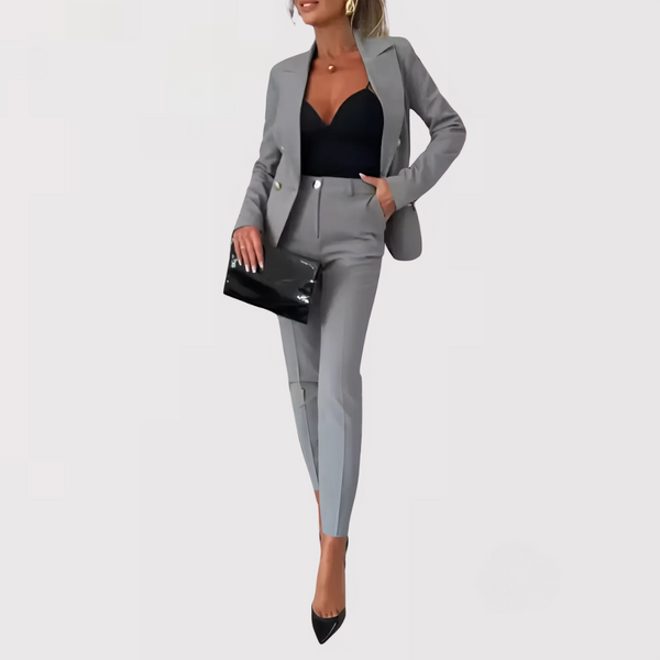 Valeria | Blazer and High Waist Pants Set