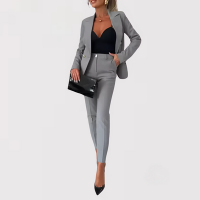 Valeria | Blazer and High Waist Pants Set