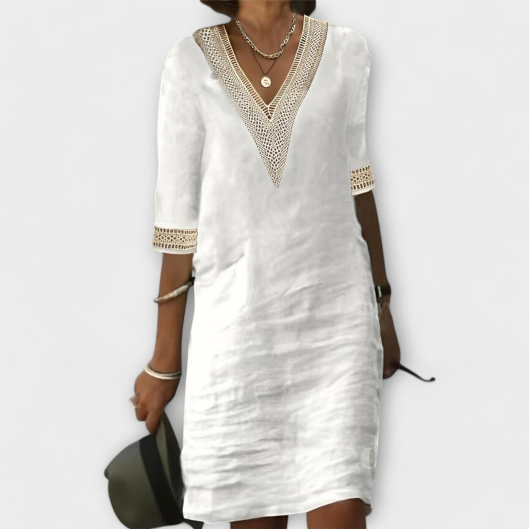 Amelia | Cotton And Linen Dress