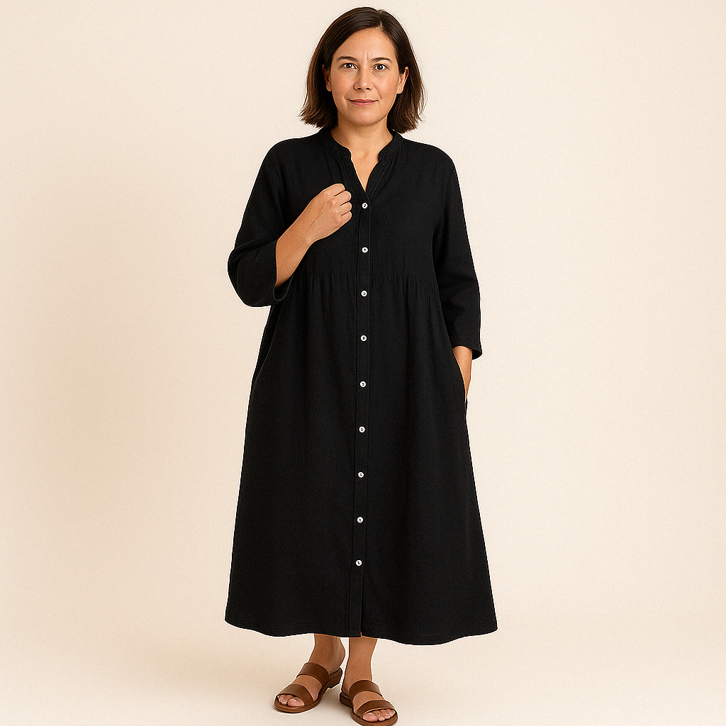 Johanna | Cotton & Linen Shirt Dress