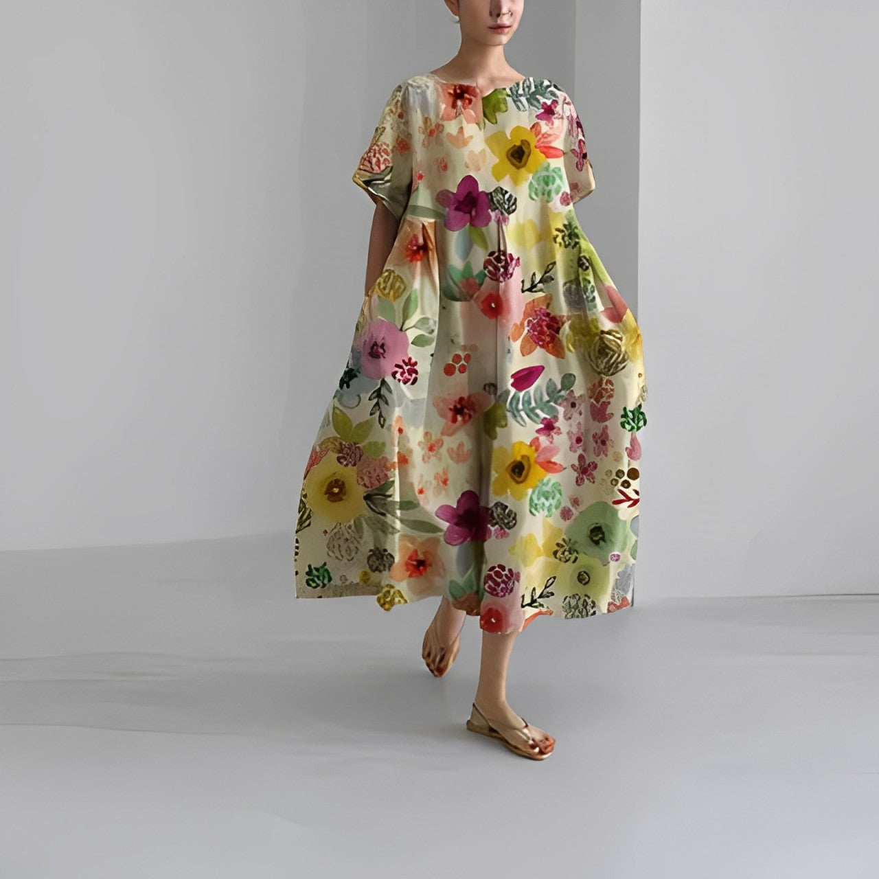 Daisey | Retro Big Swing Loose Maxi Dress