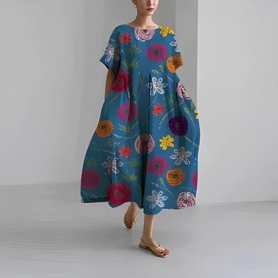 Daisey | Retro Big Swing Loose Maxi Dress