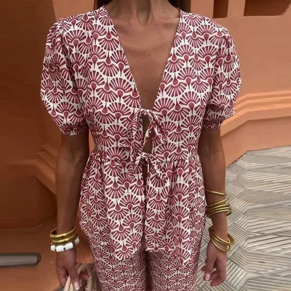 Delia | Elegant Two-Piece Summer Set