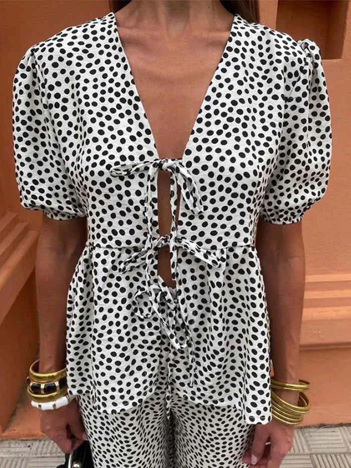 Delia | Elegant Two-Piece Summer Set