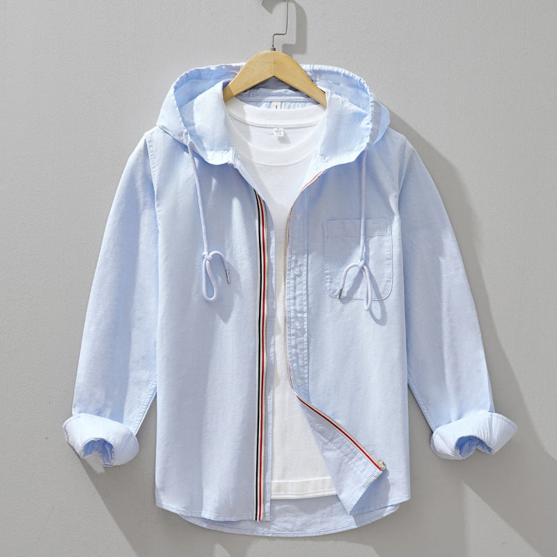Venice | Linen Zip Hoodie Shirt