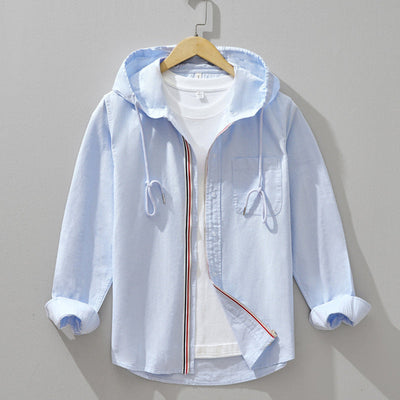 Venice | Linen Zip Hoodie Shirt