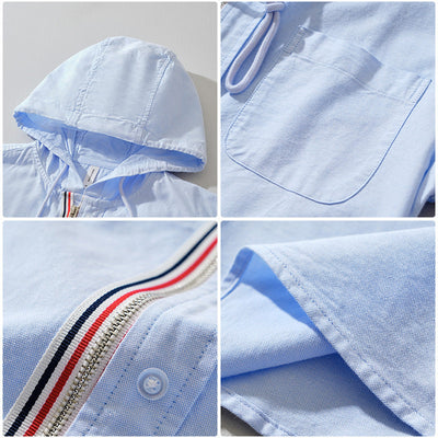 Venice | Linen Zip Hoodie Shirt