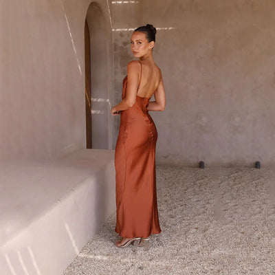 Dalia | Satin Long Dress