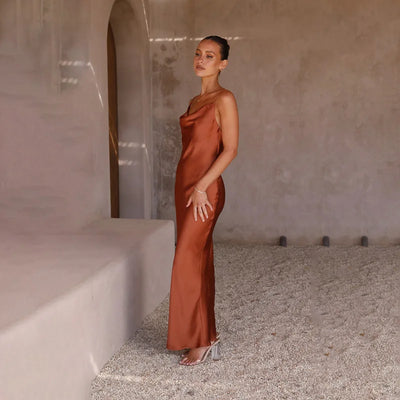 Dalia | Satin Long Dress