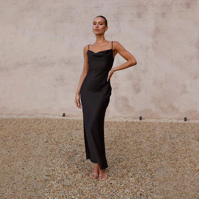 Dalia | Satin Long Dress