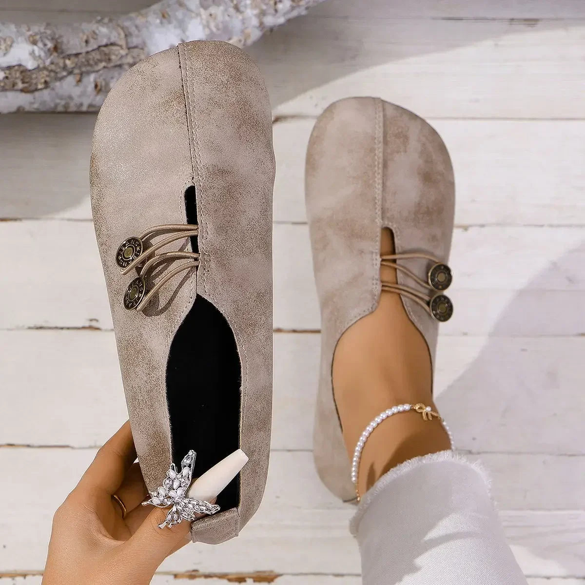Michela | Suede Loafers