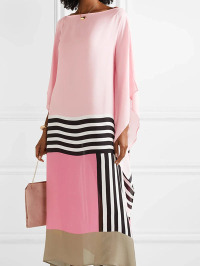 Sharona | Striped Print Patchwork Dress