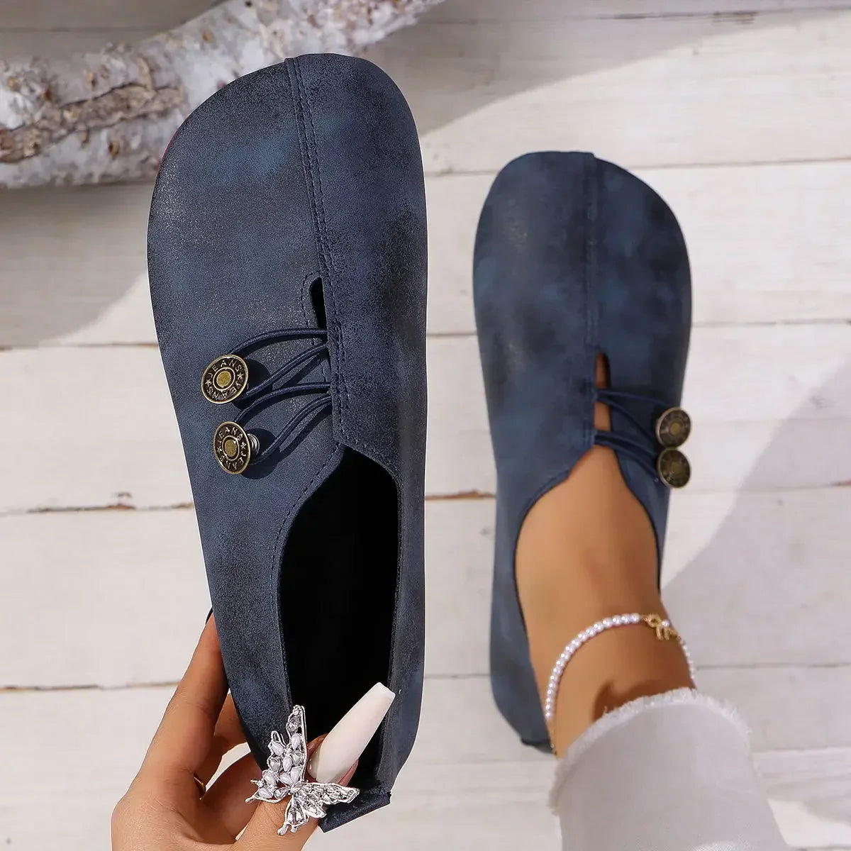 Michela | Suede Loafers