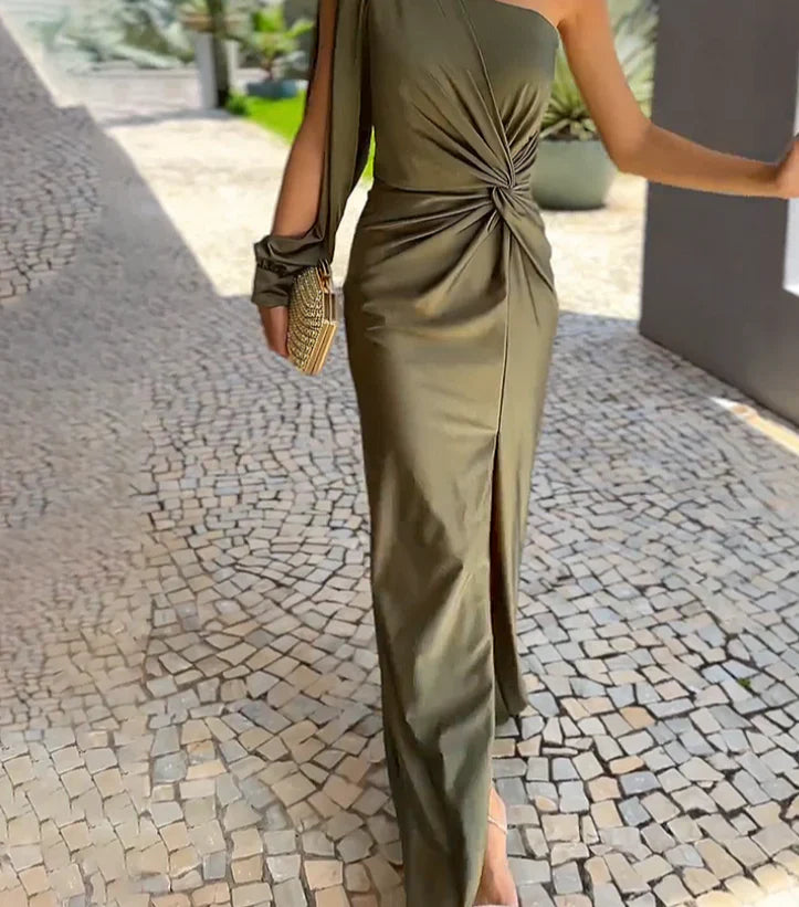 Alyssa | Women's One-Shoulder Gorgeous Long Dress