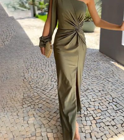 Alyssa | Women's One-Shoulder Gorgeous Long Dress