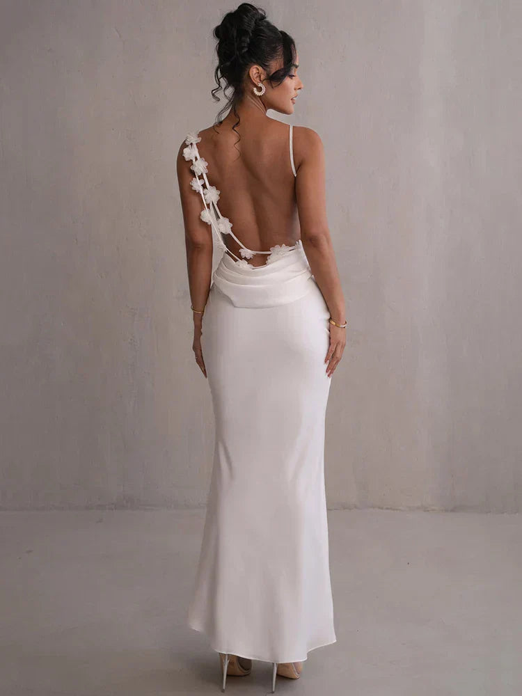 Ramona | Backless Floral Maxi Dress