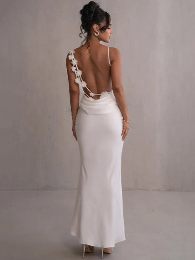 Ramona | Backless Floral Maxi Dress
