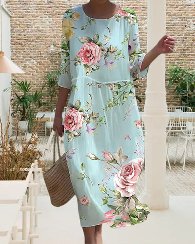 Morada | Elegant Floral Dress