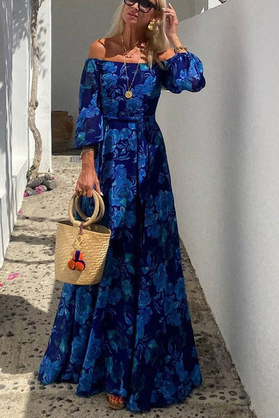 Celine | Floral Off-Shoulder Maxi Dress