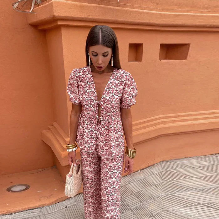 Delia | Elegant Two-Piece Summer Set