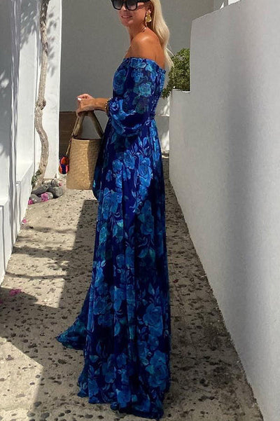 Celine | Floral Off-Shoulder Maxi Dress