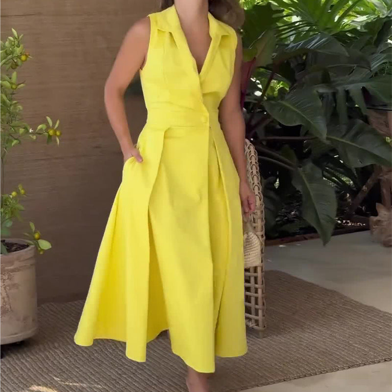 Amanda | V-neck Midi Dress