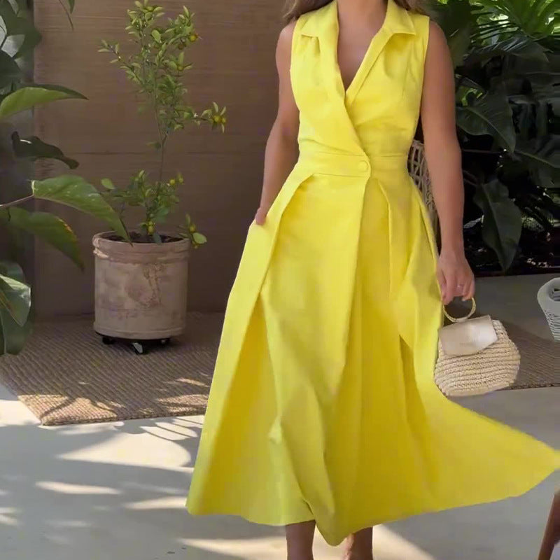 Amanda | V-neck Midi Dress