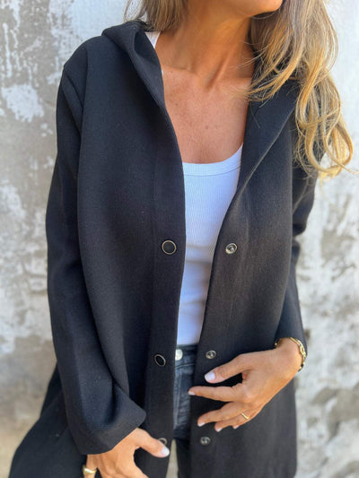 Isabella | Hooded Cardigan With Buttoned Front